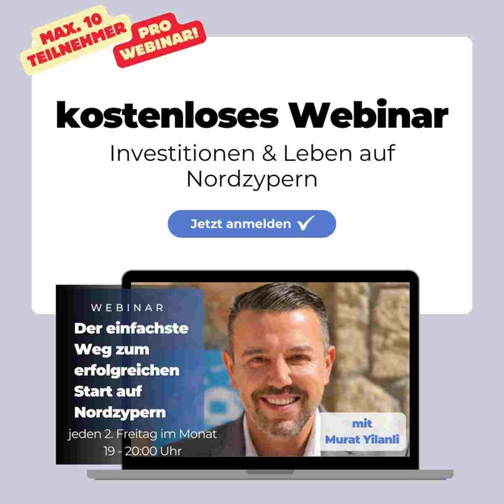 Webinareinladung von Sunrise Entdecke Nordzypern